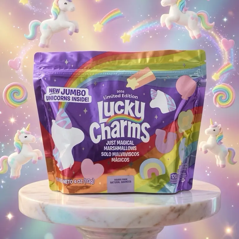 Lucky Charms Cereal Candy, Sweet-Flavored Trans Fat-Free Snack Treat