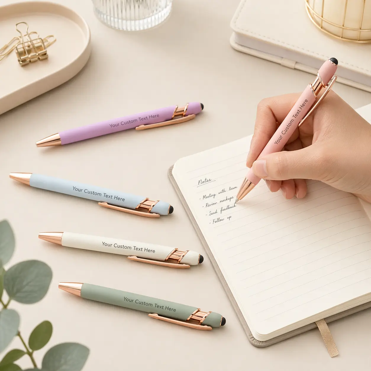 Private Customization — Please add engraving text in Order Note or DM with your order number. Customizable Metal Ballpoint Pens — Laser‑engraved names, slogans or logos; ideal for corporate orders, student name engraving, holiday gifts & party souvenirs.