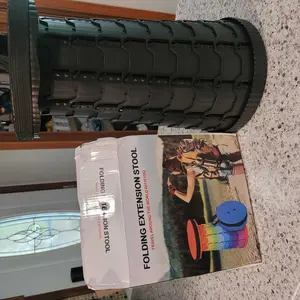 Upgraded Collapsible Stool Lightweight，Portable Retractable Folding Telescoping Foldable Camping Stool with Load Capacity 400lbs ,Retractable Stool for Outdoor Fishing,Hiking,BBQ,Camping,Gardening,Hiking Tours