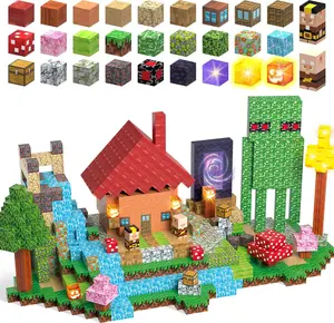 166PCS Magnetic Blocks with Light Blocks - Magnetic Blocks for Kids Ages 4 5 6 7 8 9 10,STEM Montessori Children Sensory Toys 4-8 Years Boys Girls Christmas Birthday Gift