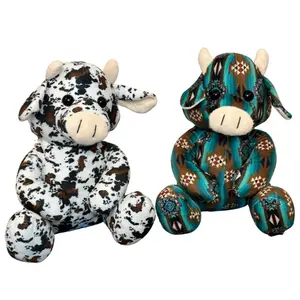 Farm Pals Stuffed Plushies | Stuffed Farm Animals | Cow | Longhorn Cow Plushie | Christmas Gift