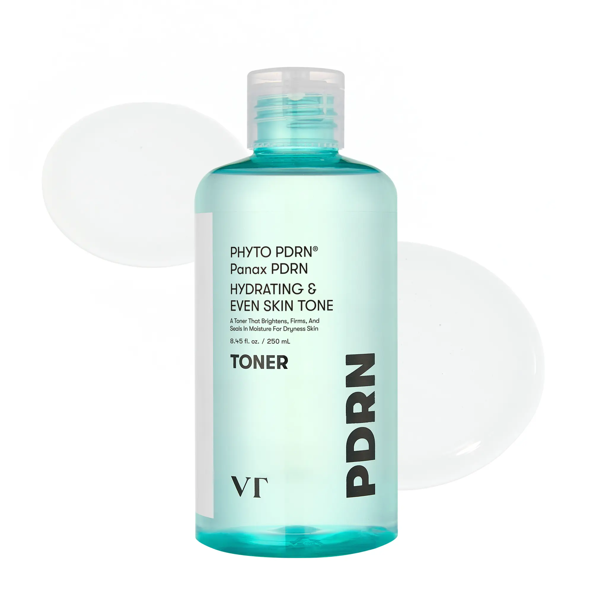[VT COSMETICS] PDRN Toner with 50,000ppm Vegan PDRN, Korean Wild Ginseng, Niacinamide & Panthenol | Hydrating, Moisture, Soothing, Lightweight & Skin Repair Care | Fragrance-Free Facial Toner | Korean Skincare