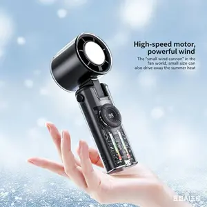 El Niño-Proof Pocket AC Fan – Cool 199 Wind Modes, 12H Runtime, 25dB Low Decibel, Foldable