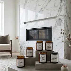 Olson Candles LLC 8OZ Soy Candle - Aromatic Scented Decorative Candle for Home Decor - Cozy Fragrance for Living Room, Bedroom, Kitchen - Eco Friendly & Pet Friendly