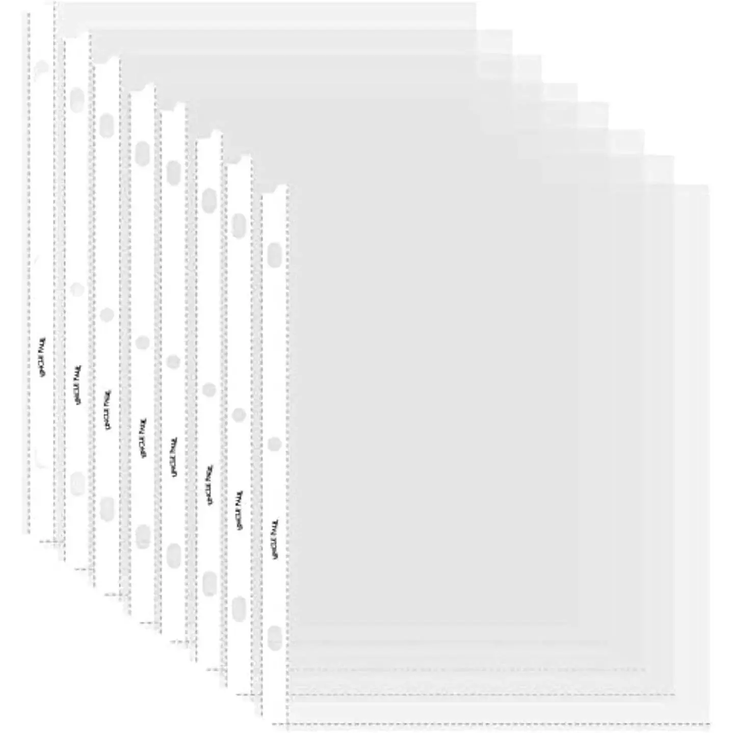 Clear Sheet Protectors for 3 Ring Binders - 50 Pack Letter Size Top Load 8.5" x 11" Page Holders Highlight Transparent OS0150