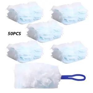Duster Refills Compatible with Swiffer Dusters Bulk Disposable Replacement Thickened Duster Refills with 1 Handle Heavy Duty for Cleaning, Office(51pcs) car stuff kitchen pans kit microfiber cloth