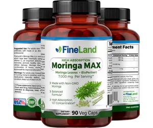 FineLand Moringa MAX Made with Non-GMO Moringa, High Absorption, 10:1 Concentration, Balanced Formula Healthcare Dietary