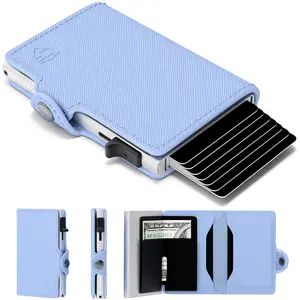 Conceal Plus Small RFID Wallet for Women, Slim RFID Blocking Credit Card Holder Womens Wallet, Smart Pop Up Minimalist Card Case, Holds 4-6 Cards Plus Cash & ID, Compact Travel Wallet