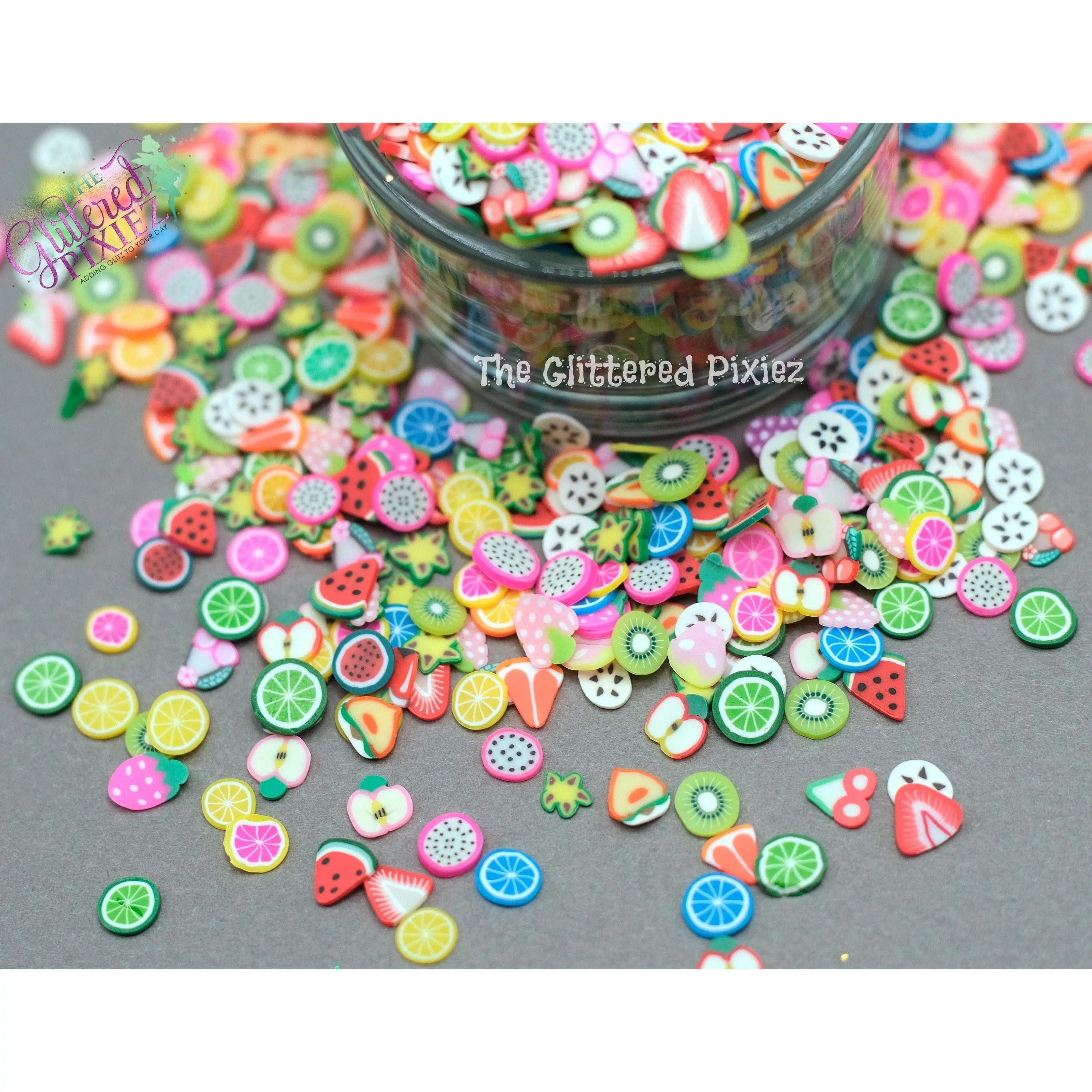 FRUIT SALAD Clay slice mix- FRUIT SALAD Clay slice mix-