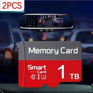 2-Pack × 1TB Micro SD Memory Card SD Card Steam Deck Memory Card TF Card With Adapter For With SD Adapter Retail Package Professional Heavy Duty Tripod for Cameras surveillance system Sd Card Storage Storage Expansion Card