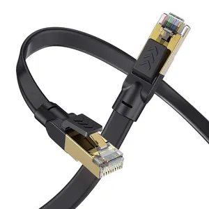 40 ft Cat8 Ethernet , 40Gbps High Speed, Flat Design, Compatible with Cat5/5e/6/6a/7 Equipment,  for /Office Networking