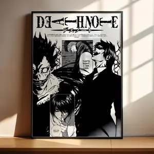 Death Note Anime Poster - Ryuk L Kira Poster Anime Art Print Anime Gifts