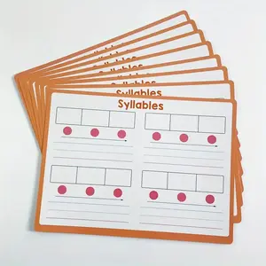 Teacher Recommended Phonics Boards, Dual-Sided Dry Erase, Portable Wipeable Board, Includes Vowel Sounds & Letter Combinations, Ideal for K-1 Classroom Learning Activities