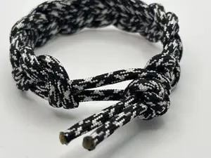 Handmade Double Loop Braid Paracord Bracelet – No Clasp
