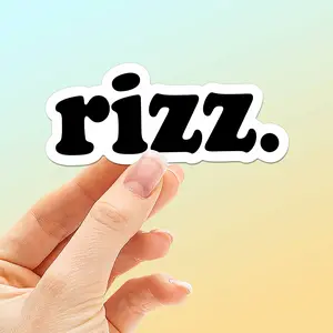 Rizz Sticker - Funny Quote Decal for Water Bottle