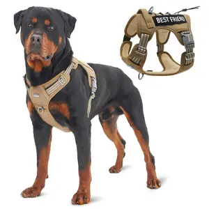 【Deals for You】Auroth Tactical Dog Harness for Small to Large Dogs , Durable Reflective Dog Harness, Easy to Control, Large Dogs No Pull Adjustable Pet Harness, Dog & Cat Accessories, Pet Supplies Does not apply