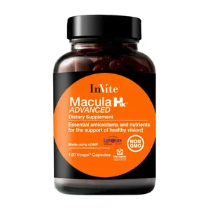 InVite Macula Advanced Hx - Enhanced Carotenoids & Vitamins for Eye Health - 120 Vcaps - Non-GMO - Healthcare Supplement