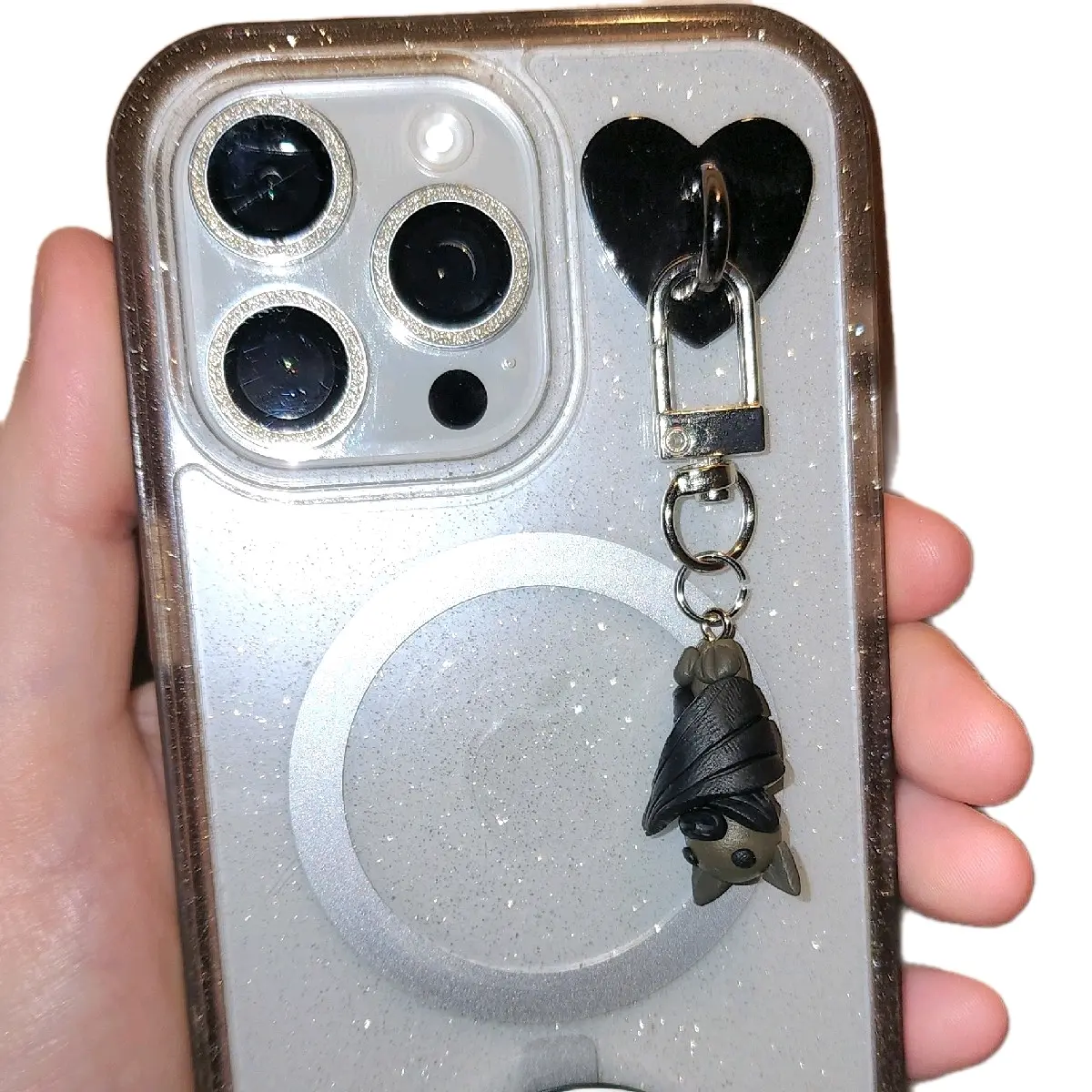 Sleepy Bat Phone Charm With Hook- Smartphone, Cellphone stylish protection