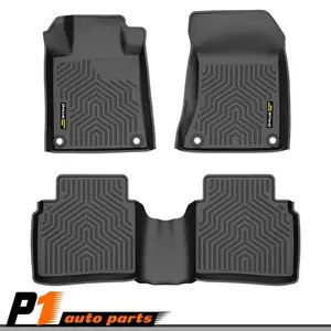 TPE Car Floor Mats Fit For 19-24 Nissan Altima TPE All-Weather Protection  Waterproof & Easy Clean Rubber Liners  Anti-slip Mats  3pcs All Weather Floor Mats Fit For 2019-2024 Nissan Altima 3D TPE Liners Set Car Accessory