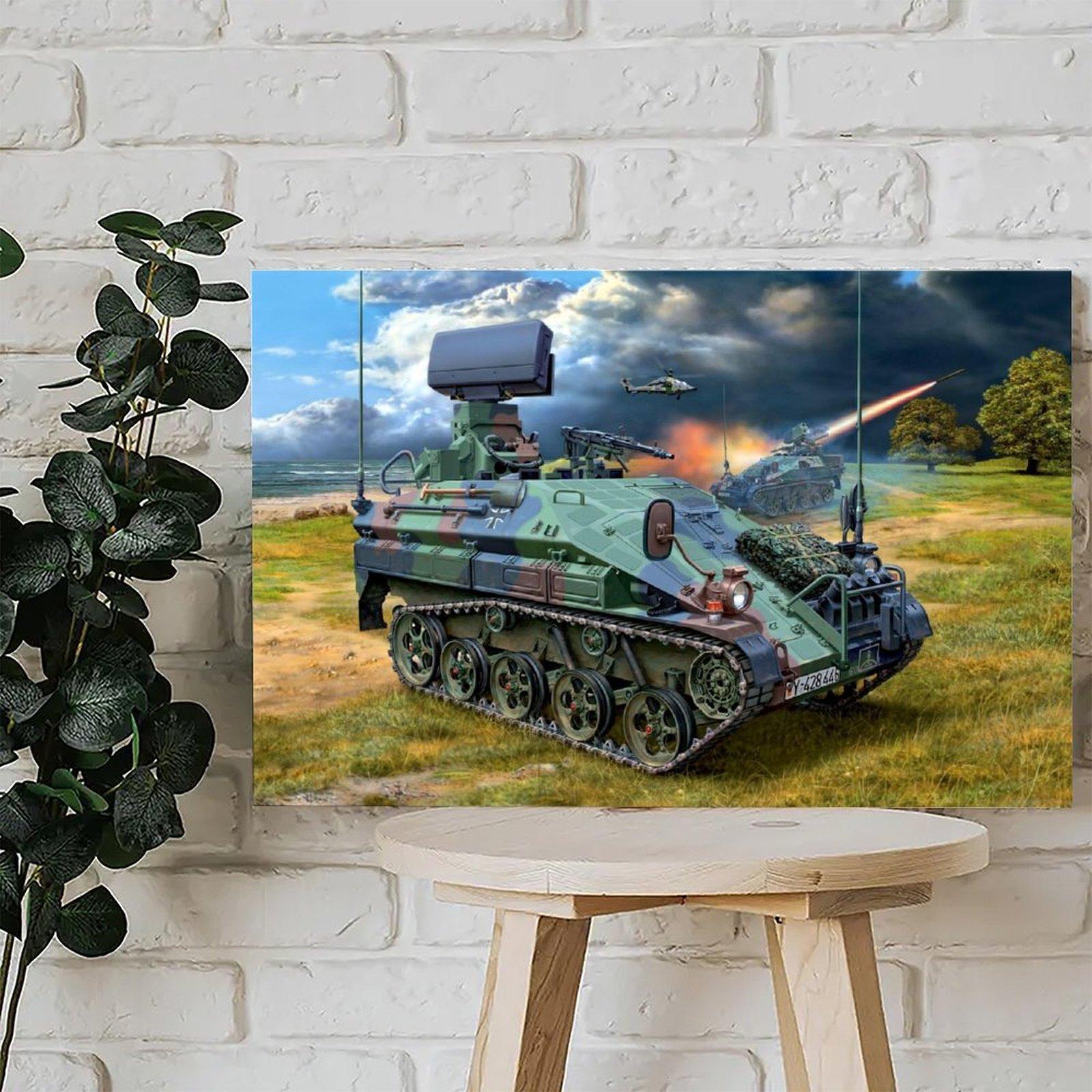 Military Rocket Launcher Poster Wiesel 2 LeFlaSys Poster Decorative Painting Canvas Wall Art Picture Print Modern Family Bedroom Decor