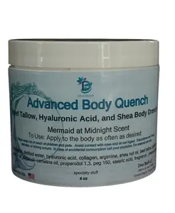 Diva Stuff Advanced Body Quench Mermaid at Midnight Scent, With Beef Tallow, Hyaluronic Acid, Shea Butter, Deep Hydration, Plumps, Smooths and Hydrates