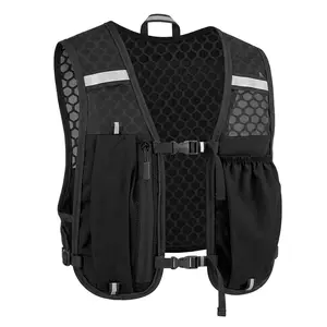 Running Vest Backpack, Camel Hydration Backpack, Lightweight Comfortable Sports Vest Backpack, Breathable Mesh Back, Large Capacity for Water Bottle and Phone, Running, Marathon, Hiking