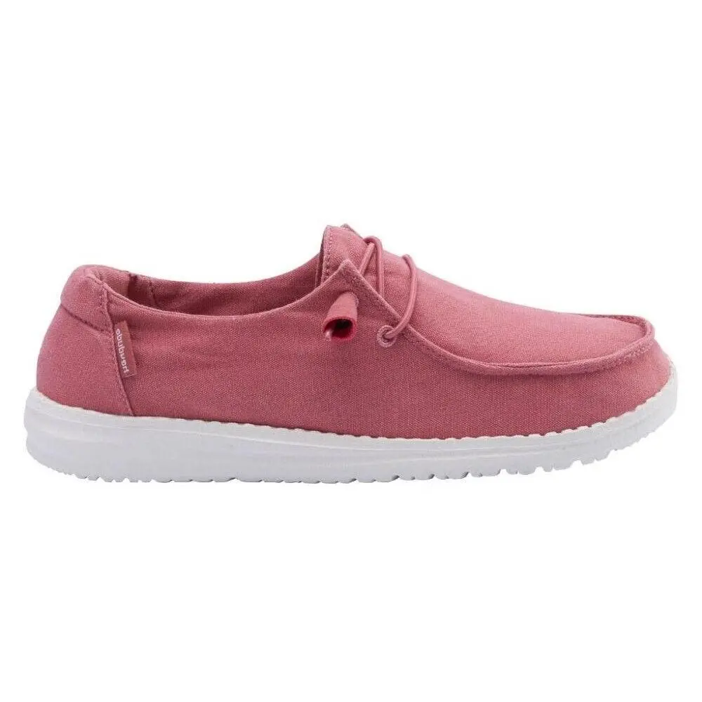 Hey Dude WOMENS WENDY Shoes WOMENS_WENDY, Walking Shoes, Sneaker, Breathable, Casual, Low Top, Footwear, Elastic Lace