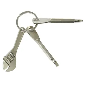 Creative Practical Keychain Cross Screwdriver, Metal Key Ring, Portable Tool Accessory, Ideal Gift for Activities, 1 Piece