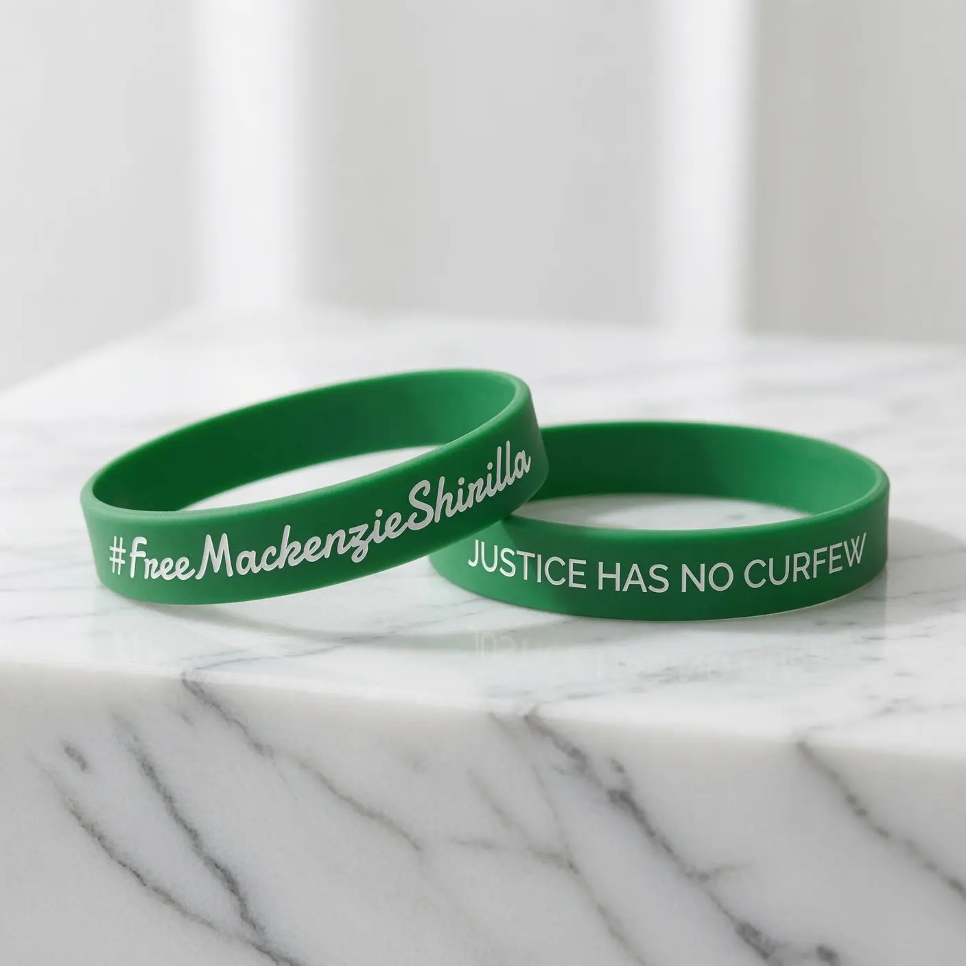 '#FreeMackenzieShirilla' Silicone Wristband