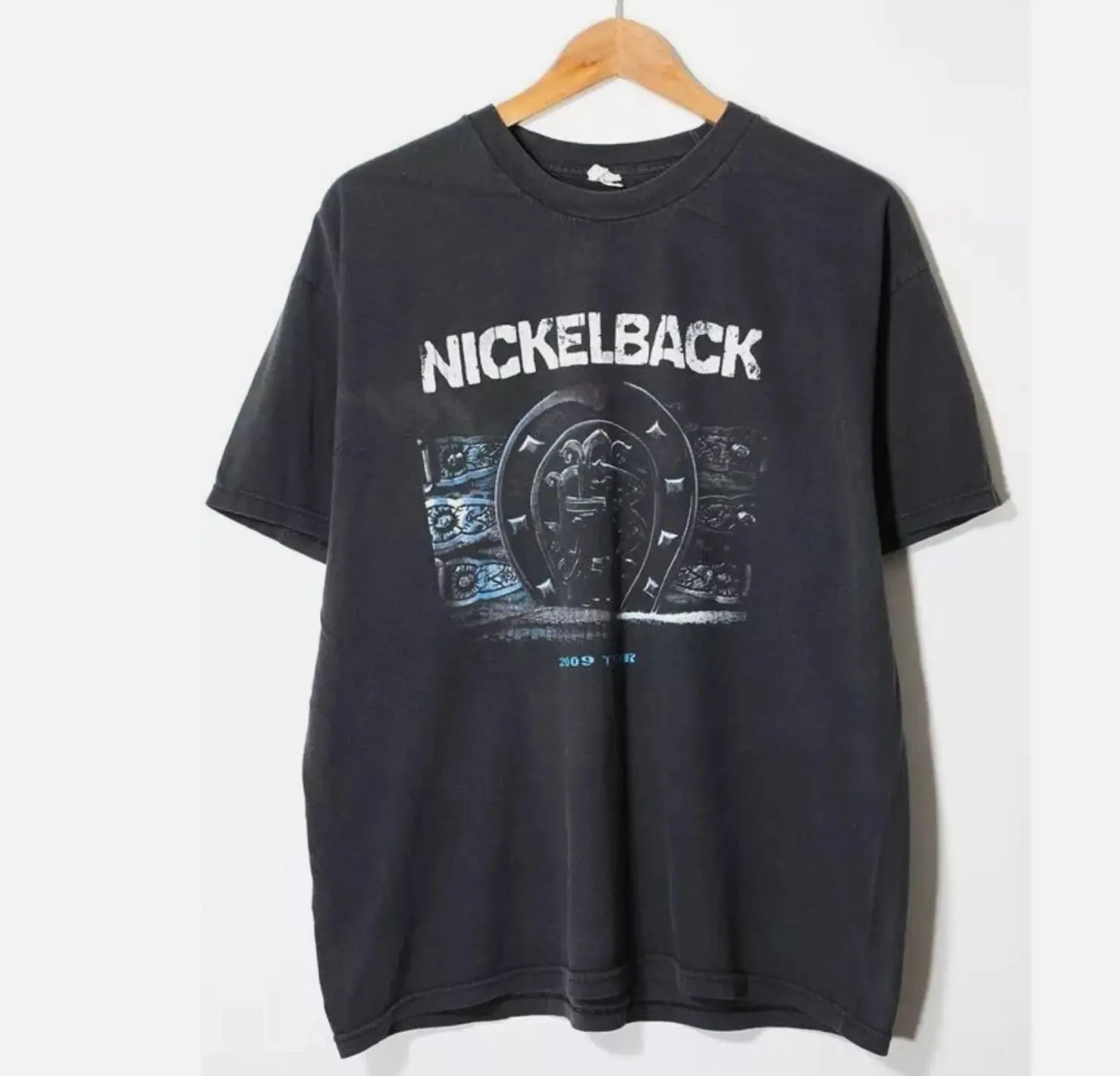 90 Nickelback Band Tour T-shirt basic black Unisex classic style tee