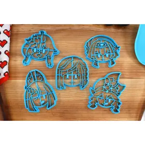 Genshin Impact Cookie Cutters Chibi Faces Set 12 - Candace, Collei, Dori, Tighnari, Yelan