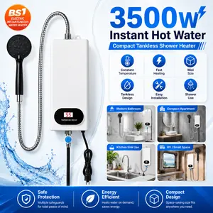 3500W Tankless Electric Water Heater with LCD Display – Instant Hot Water, Easy Install for Bathroom, Kitchen & RV #SummerVibes
