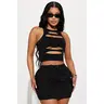 Tory Cut Out Seamless Top - Black
