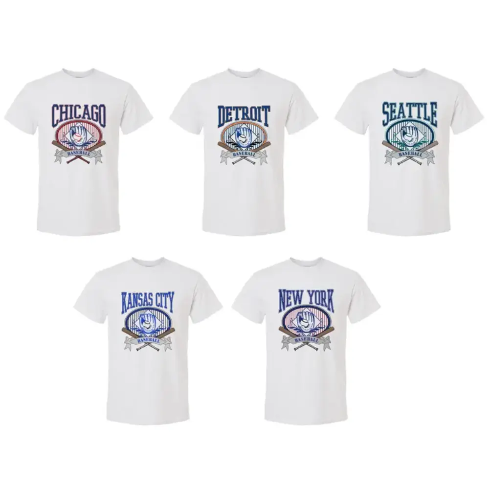 Vintage Baseball T Shirt Comfy T Shirt Graphic Tee Color White