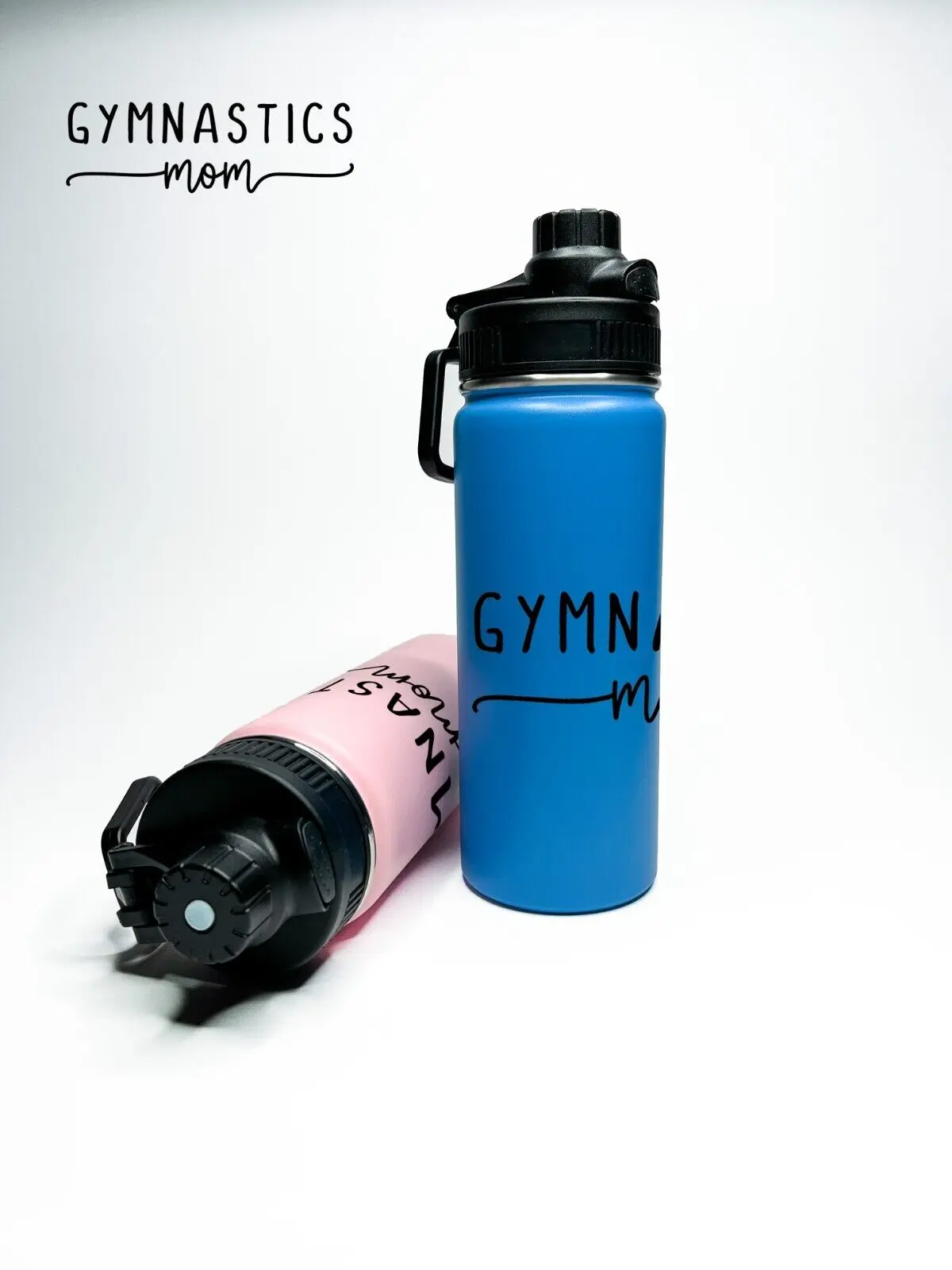 Personalized Insulated Stainless Steel Gymnastics Mom Water Bottle – Custom 18oz/32oz Hydro Flask Style Sports Bottle, Gymnast Gift, Cheer Mom, Coach, Team Name Engraved, Reusable Travel Tumbler