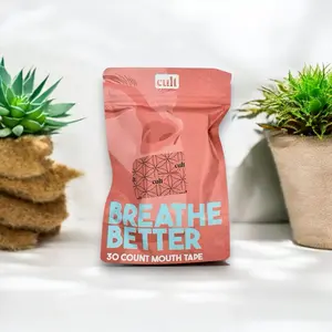 Beginner Breathebetter CULT Mouth Tape - 30 Tapes for Sleep, Meditation, Breathwork, Fitness, and Focus  Healthcare Super Breatheable + vented mouth tape for snoring