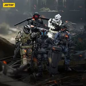 JOYTOY Dark Source 1/18 Action Figures Anime 10cm Army Builder Pack 4 Collection Model Toys Toyset with Detailed Uniforms and Weapons