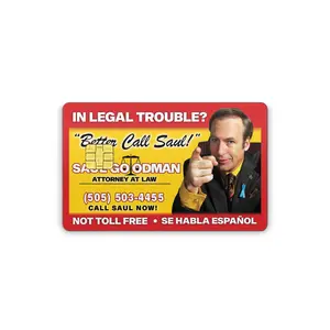 Credit Card Vinyl Skins Call Saul Decal With Easy Pull Tabs