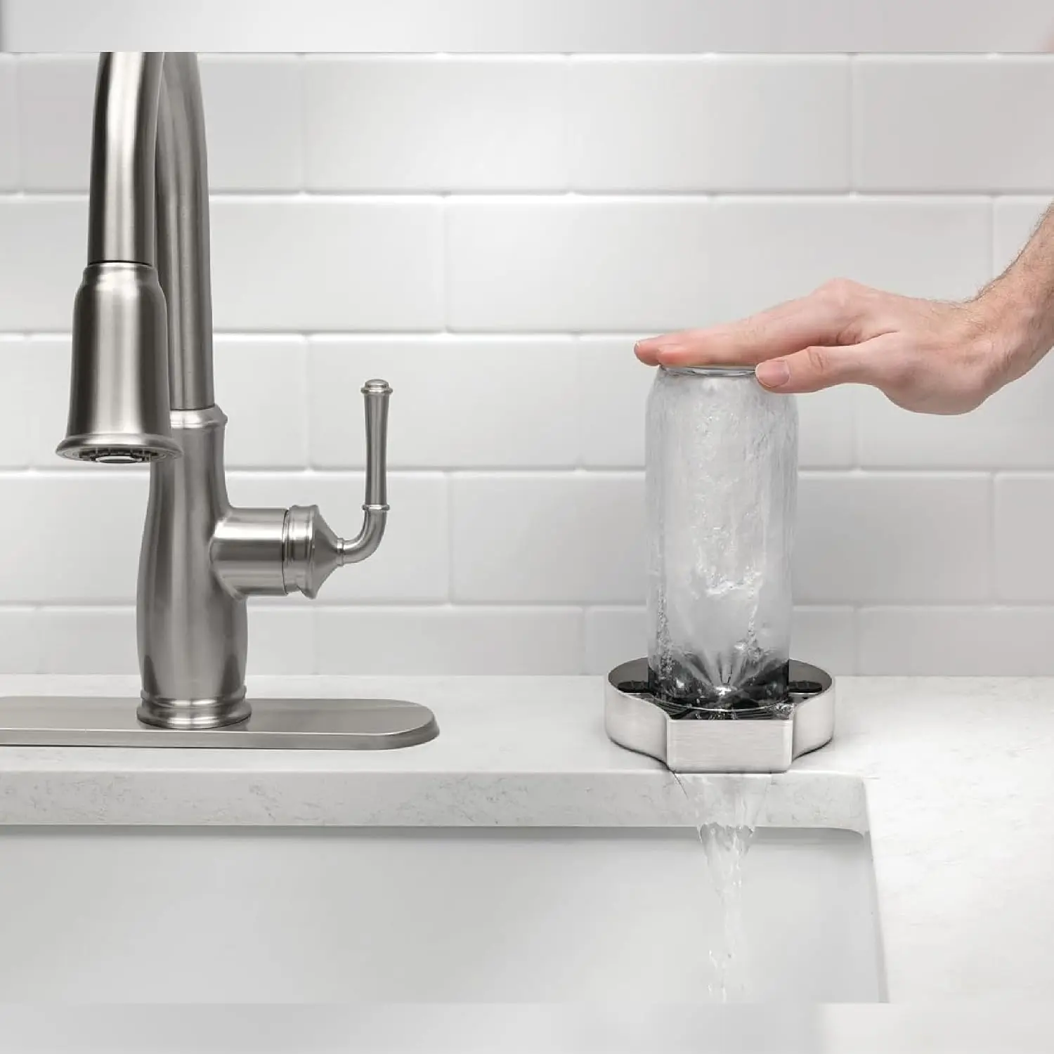 Glass Rinser for Kitchen Sinks, Bar Glass Rinser Stainless Steel
