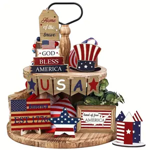 12pc Patriotic Tiered Tray Set | 4th of July Ready