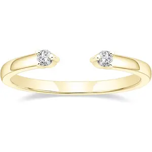 Wedding Bands for Women Open Stackable  Cubic Zirconia Engagement Rings for Her Size 4-12