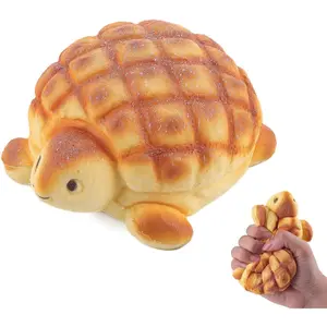 Slow Rising Squishies Toys for Kids Turtle Bread Food Foam Animal Stress Squishes Cute Giant Squeeze Toy