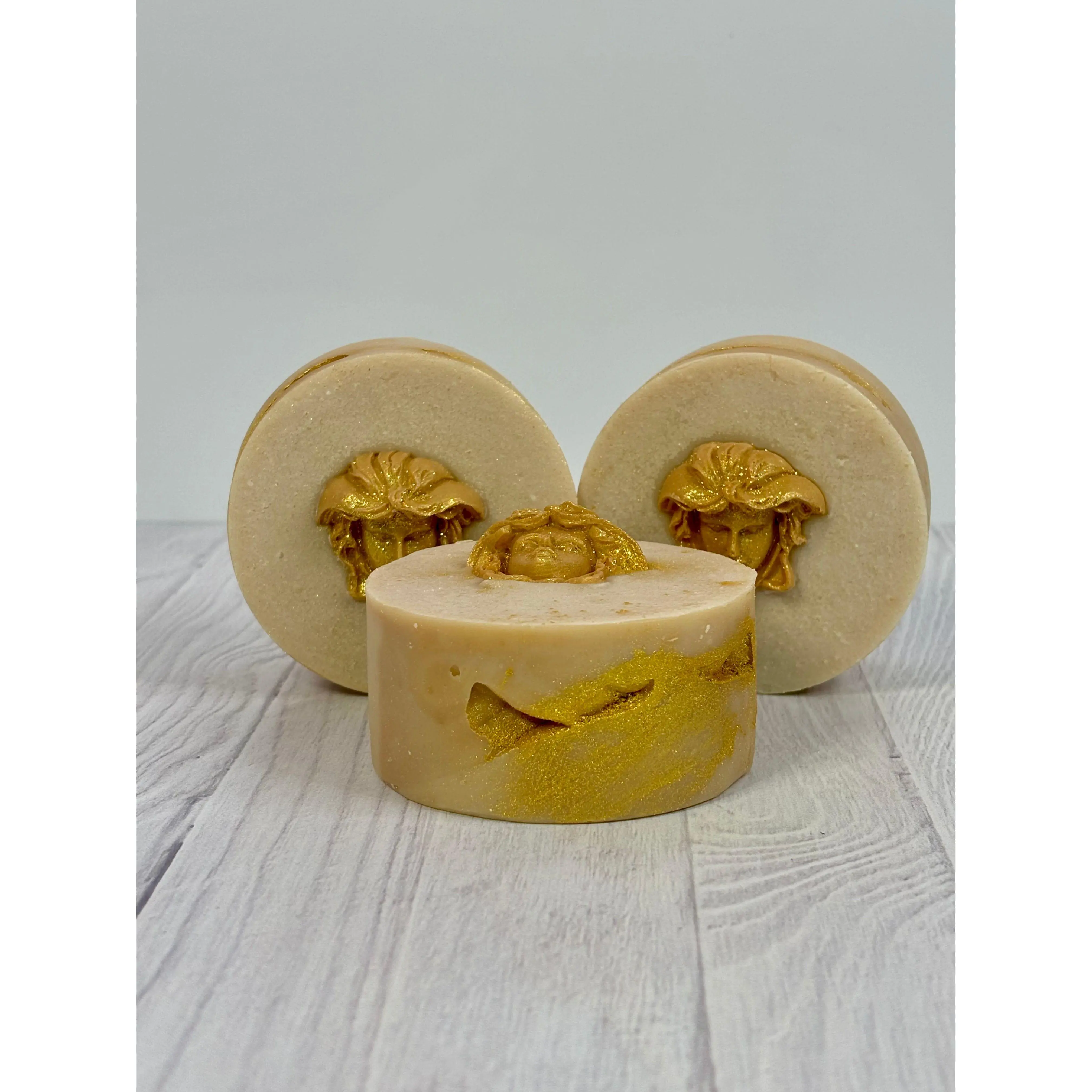 Luxury Medusa Goat Milk Soap | Narcissist Scent | 5 oz Round Bar