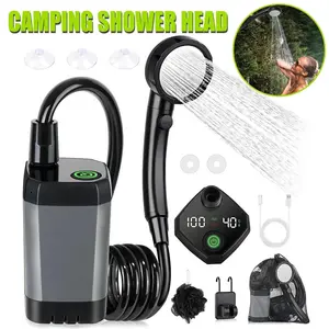 Portable USB Rechargeable Outdoor Camping Shower with LED Display | Daniel’s Outdoor Company