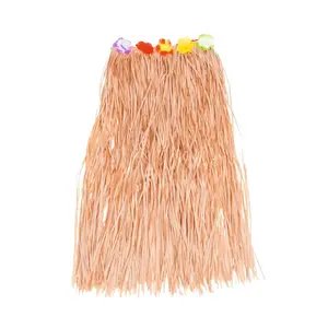 Adult’s Hula Skirts with Flowers - 6 Pc.
