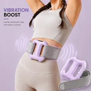 Muscle Recovery Fascia Vibration Device, 2 Modes & 8 Intensity Levels, 15 Minutes Auto Shut-Off Timer, Adjustable Strap (Fits Up to 50in Waist),Rechargeable, Portable Waist & Back Massager, Ideal Parent Gift for Summer Vibes