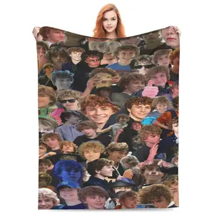 A stylish blanket featuring the Walker Scobell print, soft and durable, perfect for sofas, beds, offices, or camping trips-a wonderful gift for fans.