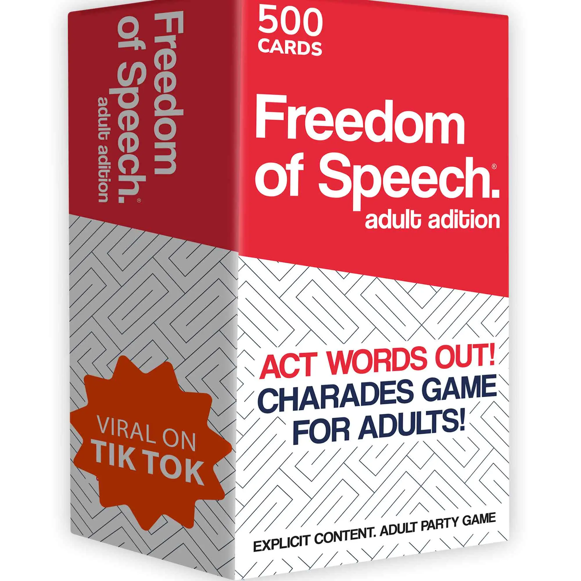 QUOKKA Freedom of Speech Card Game - Charades with Beep Timer, Family Fun Game, 17+ Age Cardboard Tabletop Toy for Hobbies & Puzzles, Card Game Box, Party Game Cards