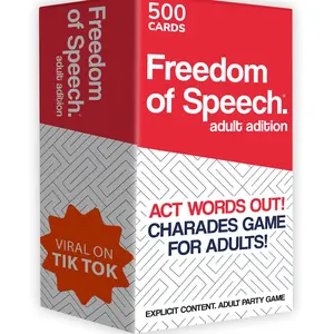 Party Card Games Freedom of Speech for Adults