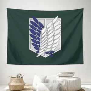 Anime Tapestry Horizontal Decorative Wall Hanging Room Art Home Decoration Bedroom Decor Living Room Door Curtain Balcony Lightweight Banner